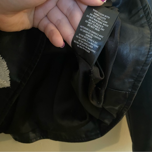 Blank NYC Vegan Leather Moto Jacket L - Picture 3 of 5